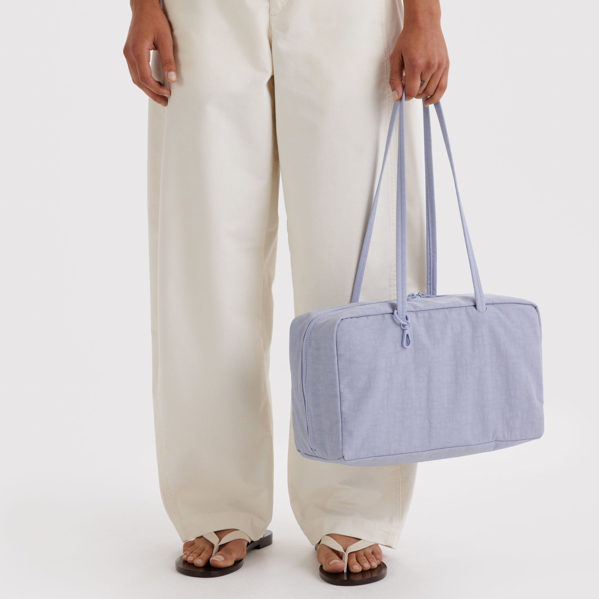 BAGGU Medium Nylon Bowler Bag (Mist)