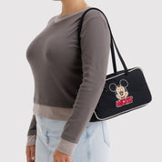 BAGGU Nylon Bowler Bag (Embroidered Mickey Mouse Club)