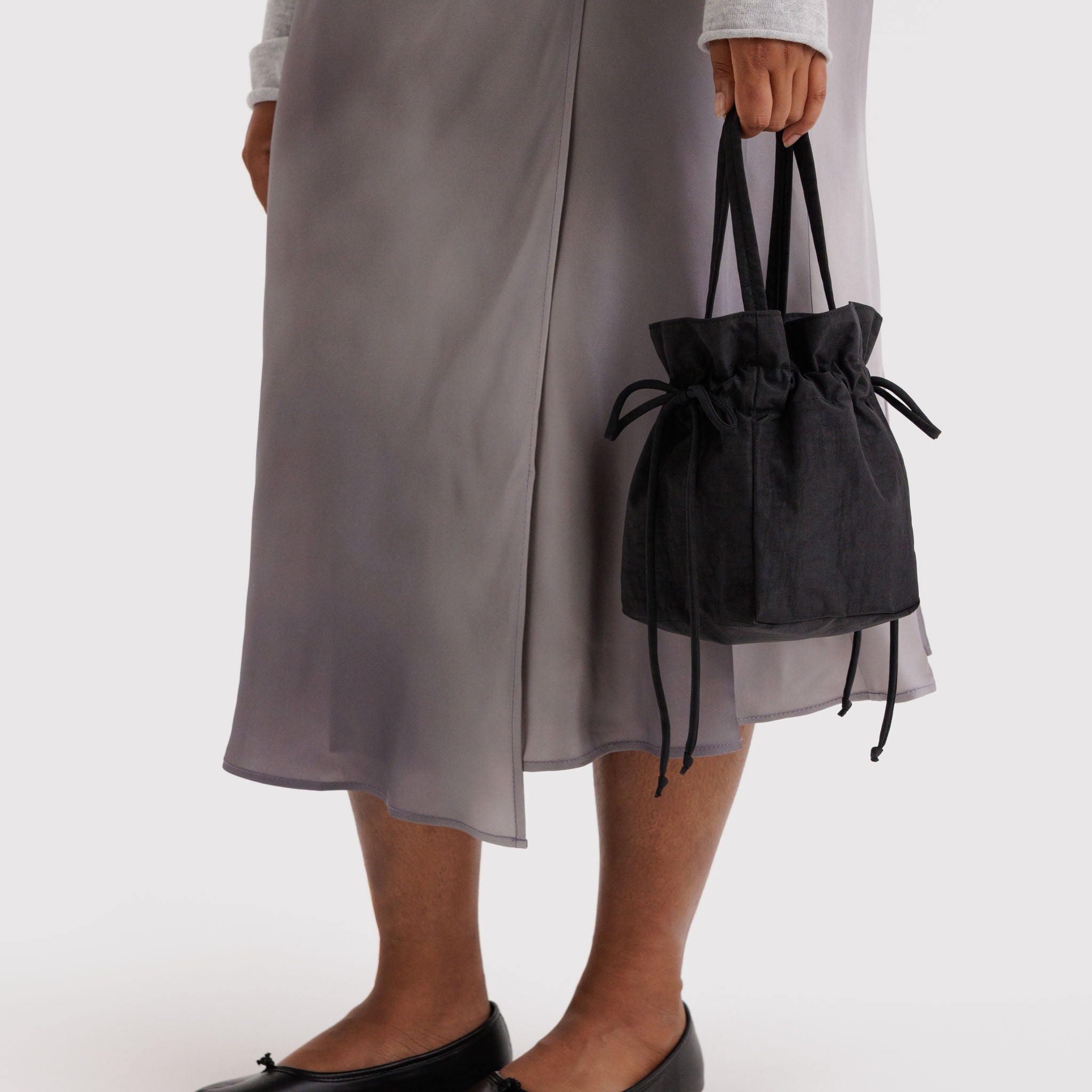 BAGGU Nylon Drawstring (Black)