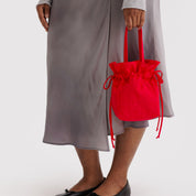 BAGGU Nylon Drawstring (Candy Apple)