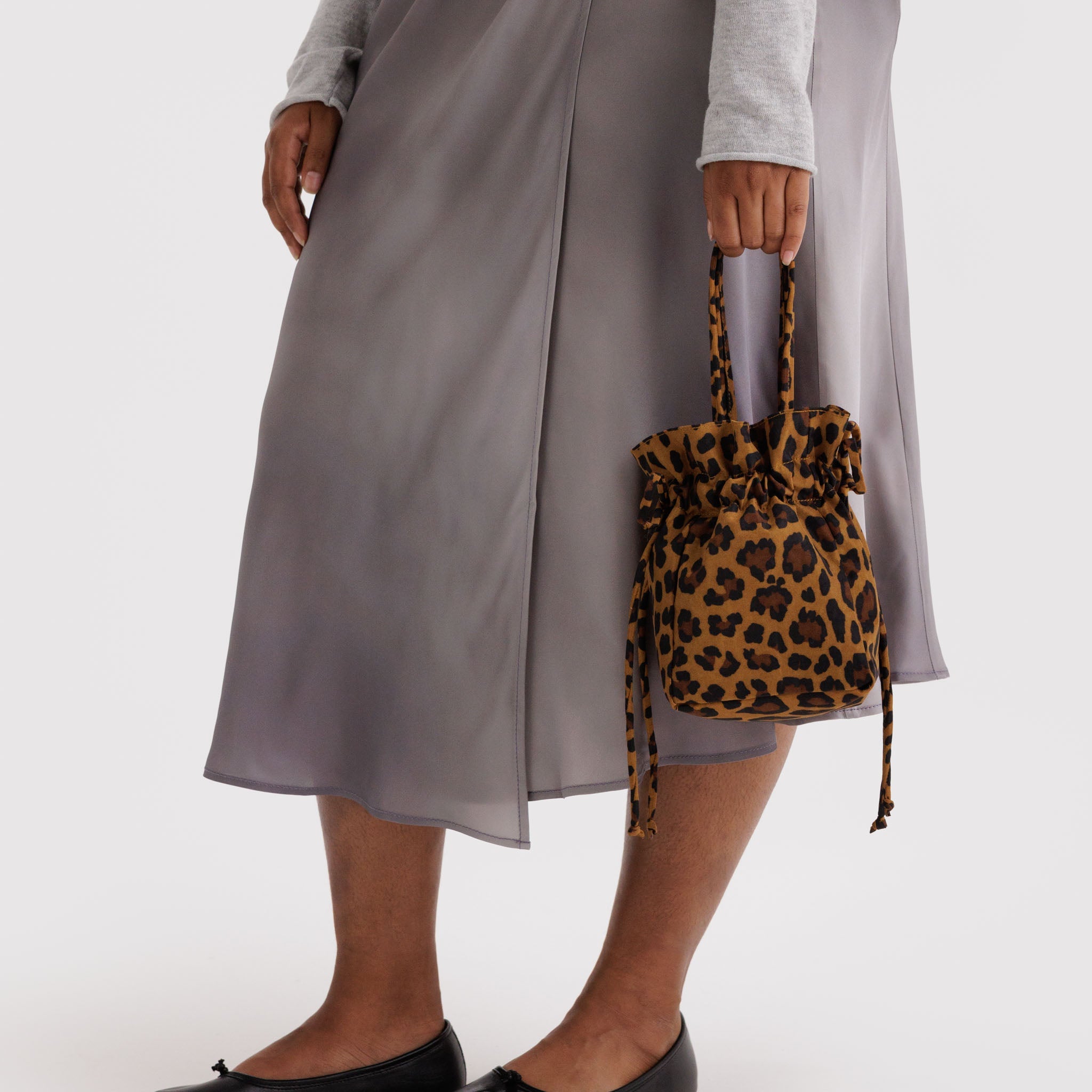 BAGGU Nylon Drawstring (Leopard)