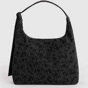 BAGGU Nylon Shoulder Bag (Charcoal Ditsy Floral)