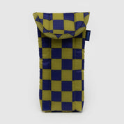 BAGGU Puffy Glasses Sleeve (Pear Navy Check)