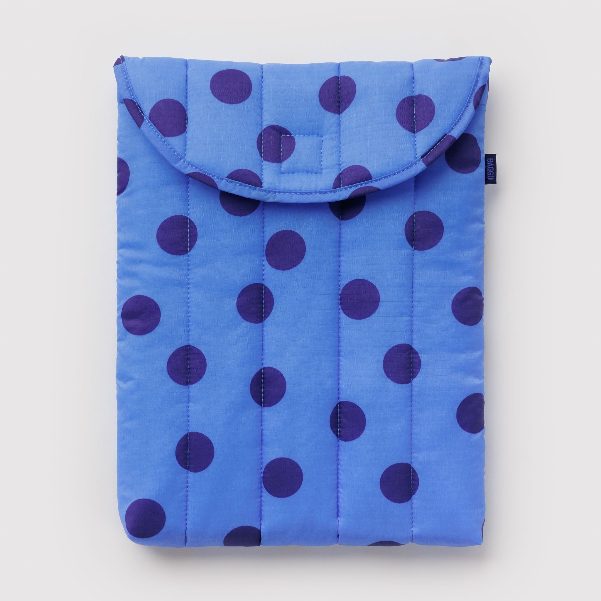 BAGGU Puffy Laptop Sleeve 13/14"- 16" (Blue Polka Dot)