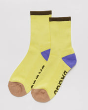 Ribbed Socks (Lemon Curd Mix)