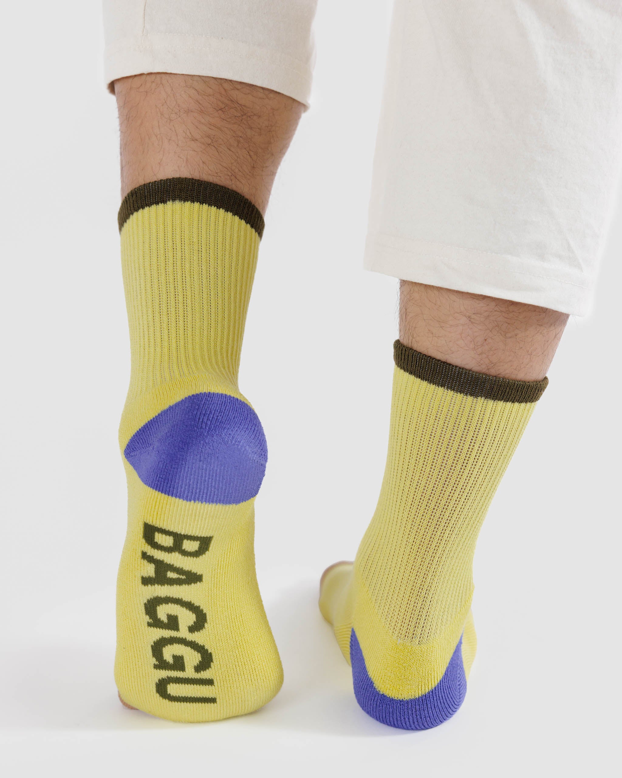 Ribbed Socks (Lemon Curd Mix)