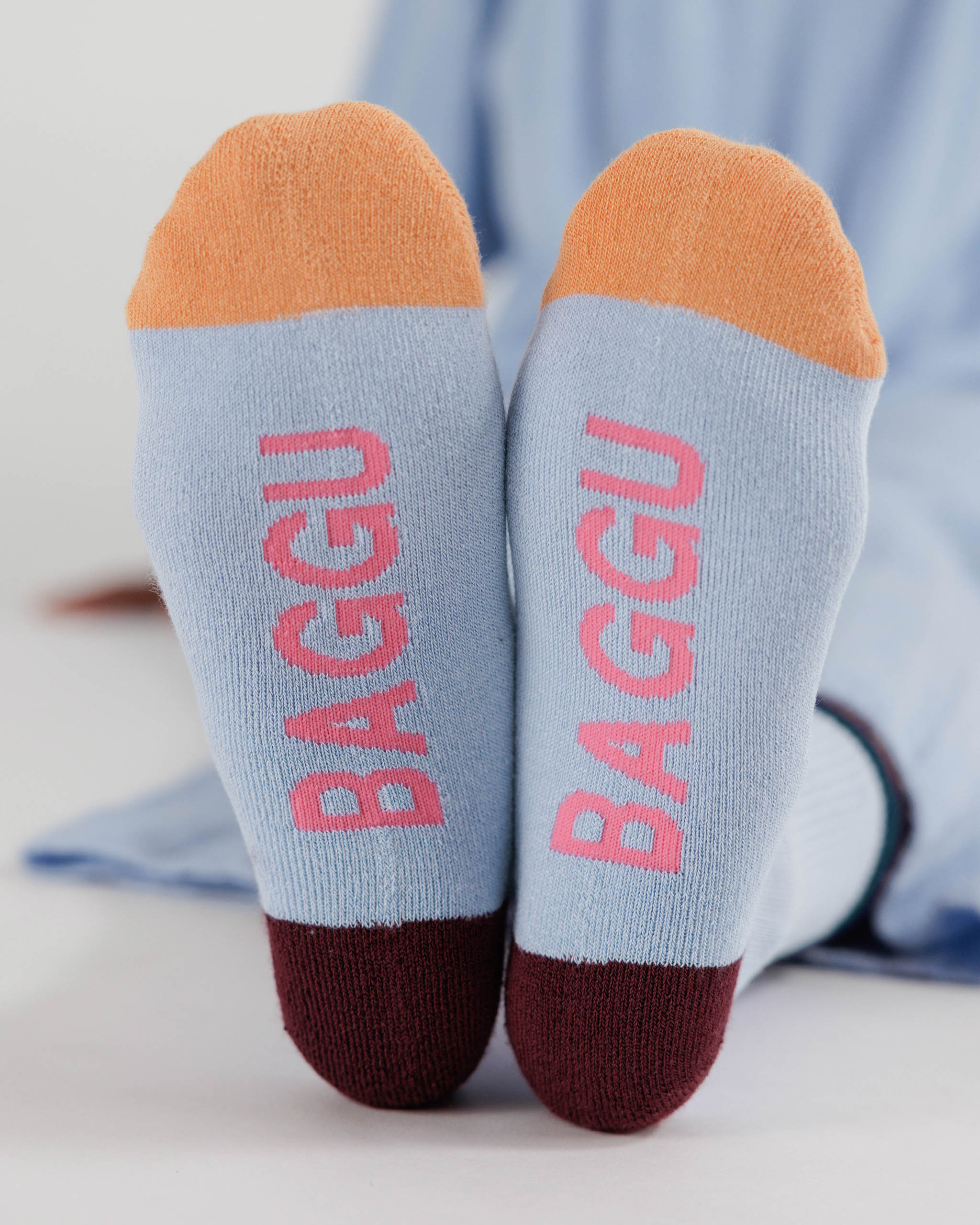 Ribbed Socks (Light Blue Mix)
