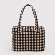 BAGGU Small Cloud Carry-On (Blurred Gingham Brown)
