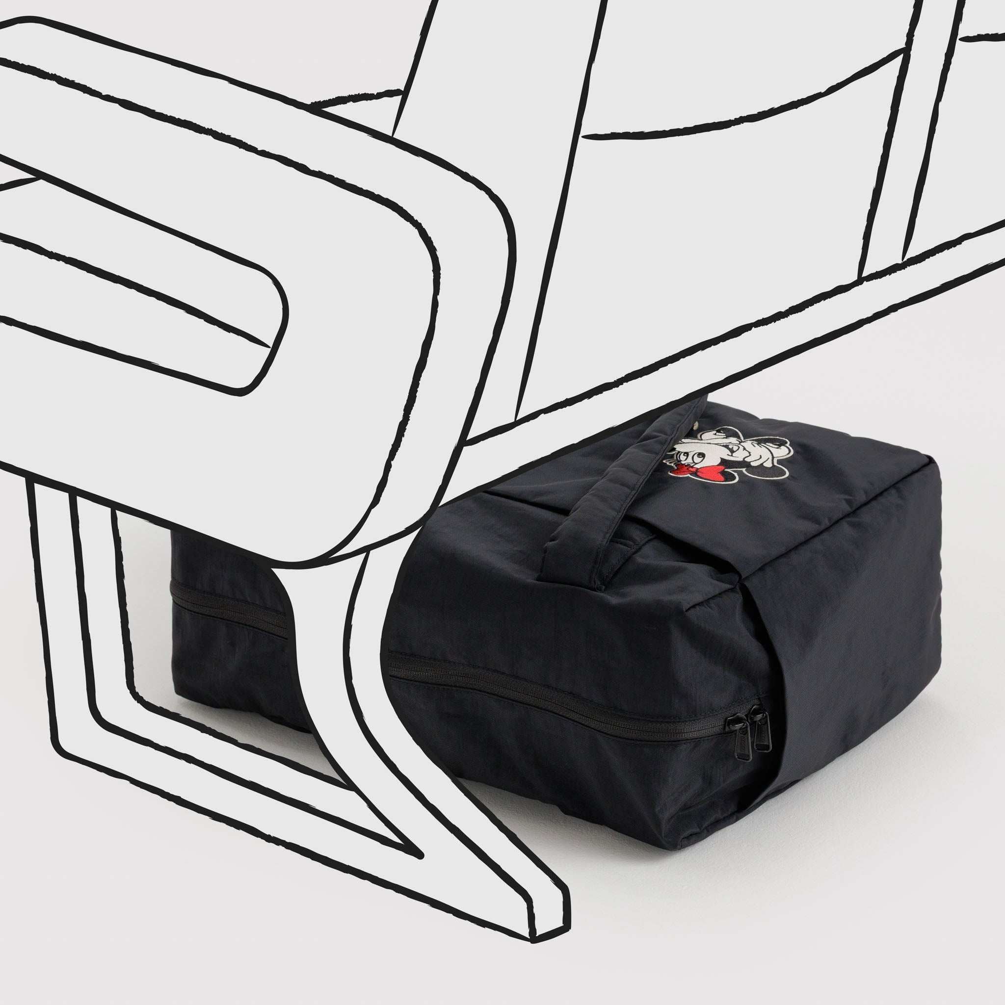 BAGGU Small Cloud Carry-On (Embroidered Minnie Mouse)