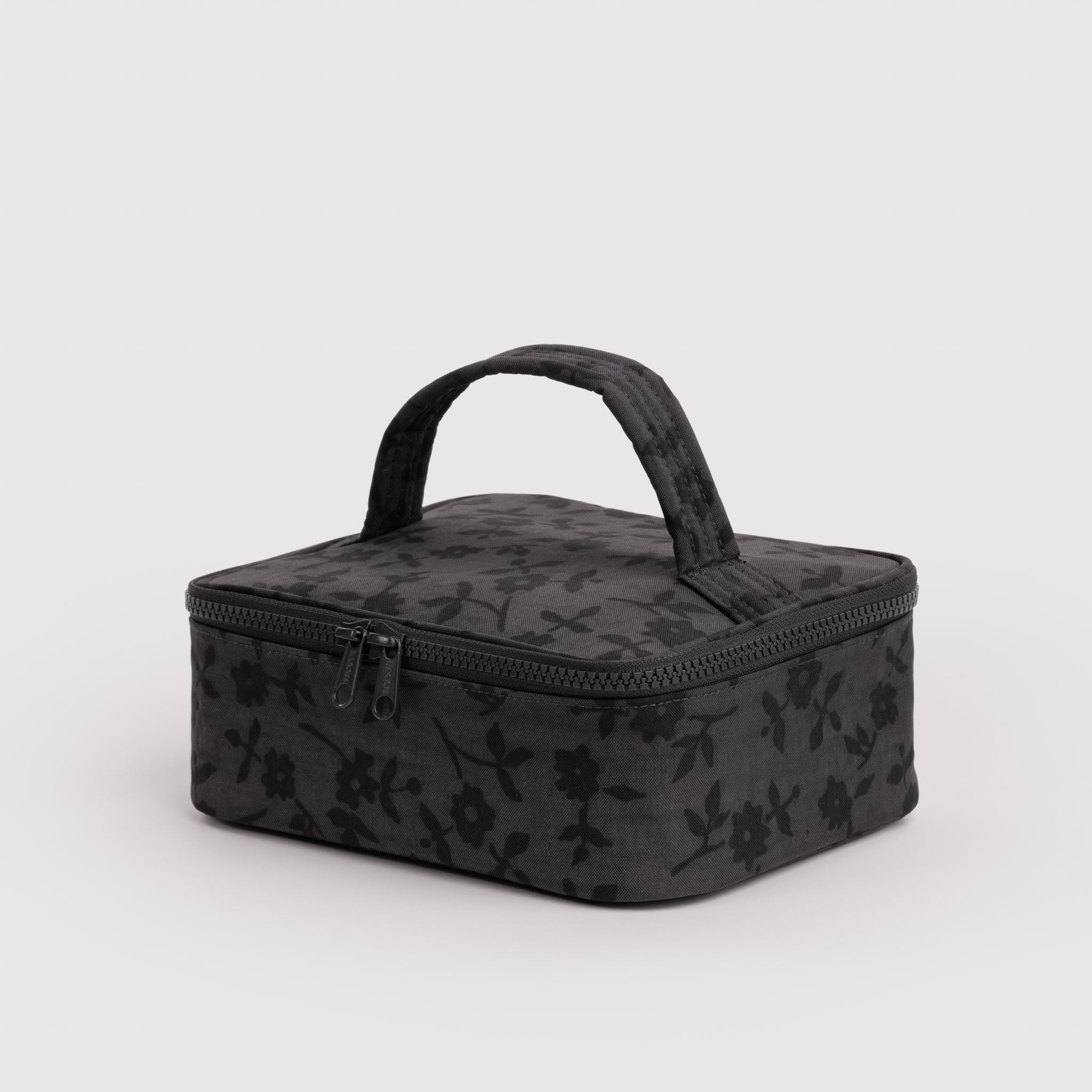 BAGGU Small Cosmetic Case (Charcoal Ditsy Floral)