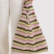 BAGGU Standard Reusable Bag (Gradient Stripe Pink & Yellow)