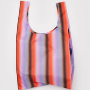 BAGGU Standard Reusable Bag (Gradient Stripe Poppy & Lilac)
