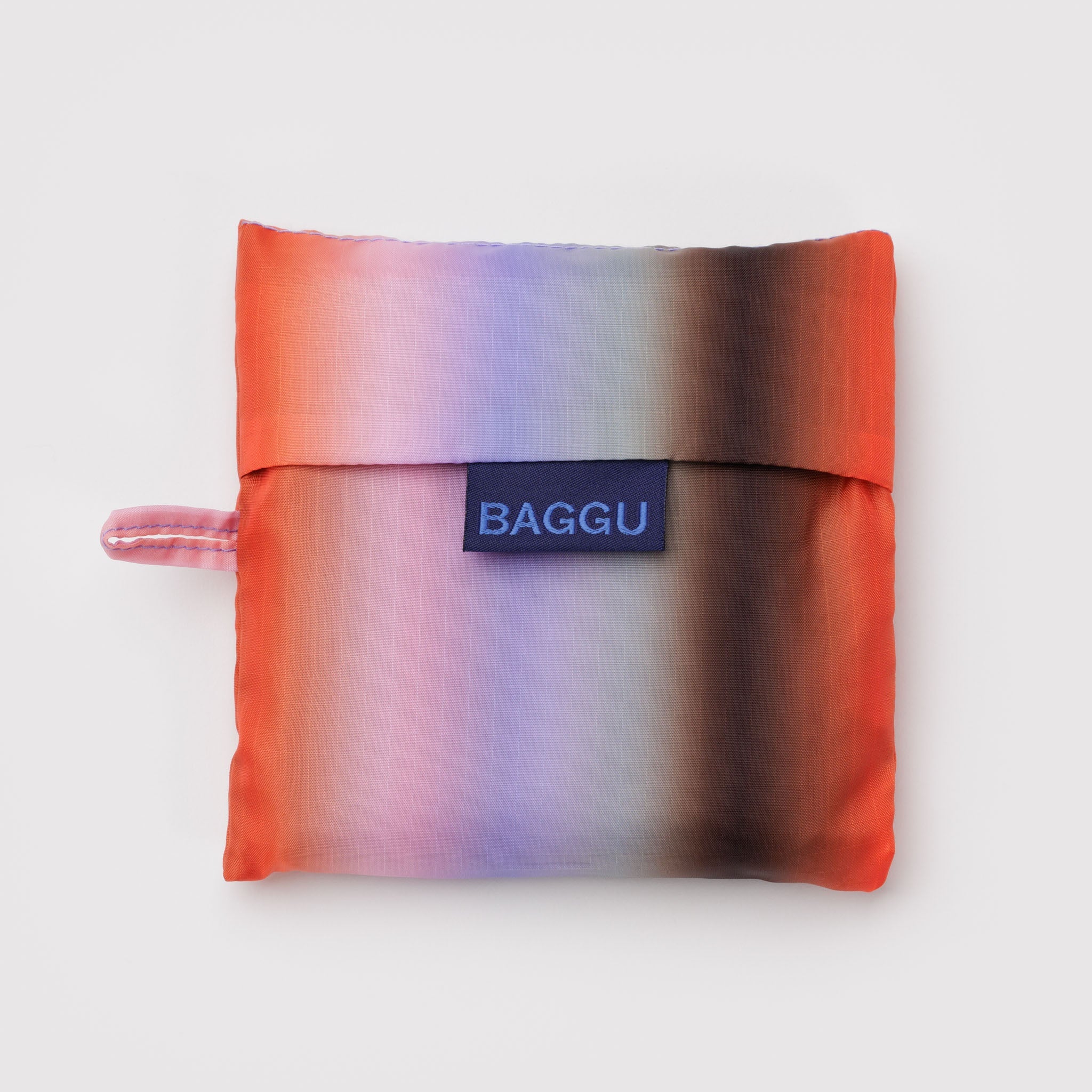 BAGGU Standard Reusable Bag (Gradient Stripe Poppy & Lilac)