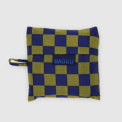 BAGGU Standard Reusable Bag (Pear Navy Check)