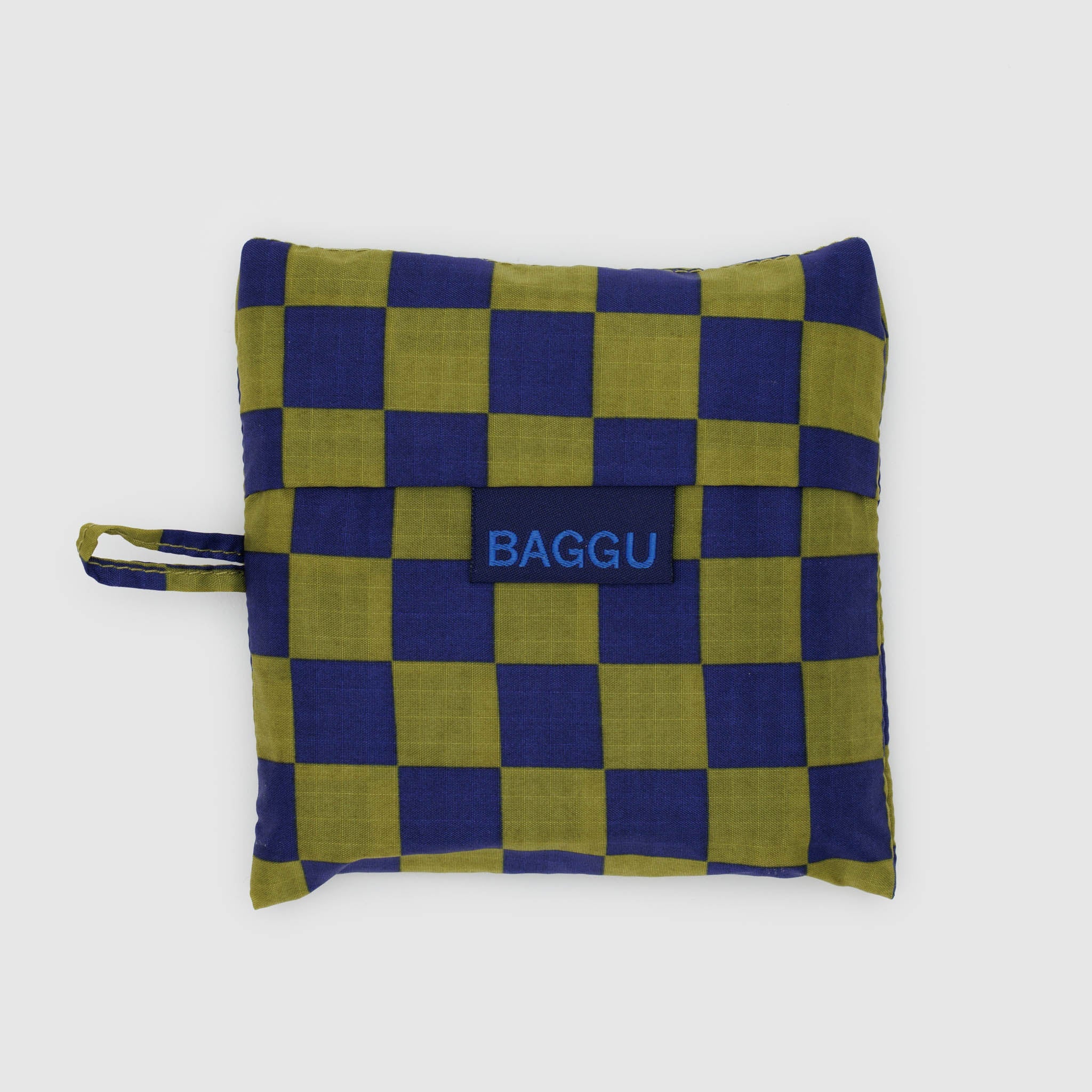 BAGGU Standard Reusable Bag (Pear Navy Check)