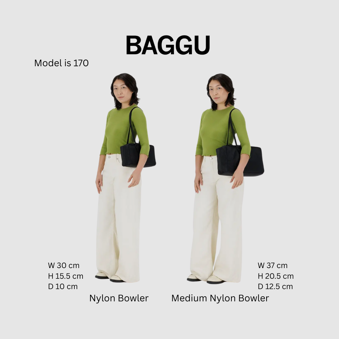 BAGGU Medium Nylon Bowler Bag (Coffee) – ROVE