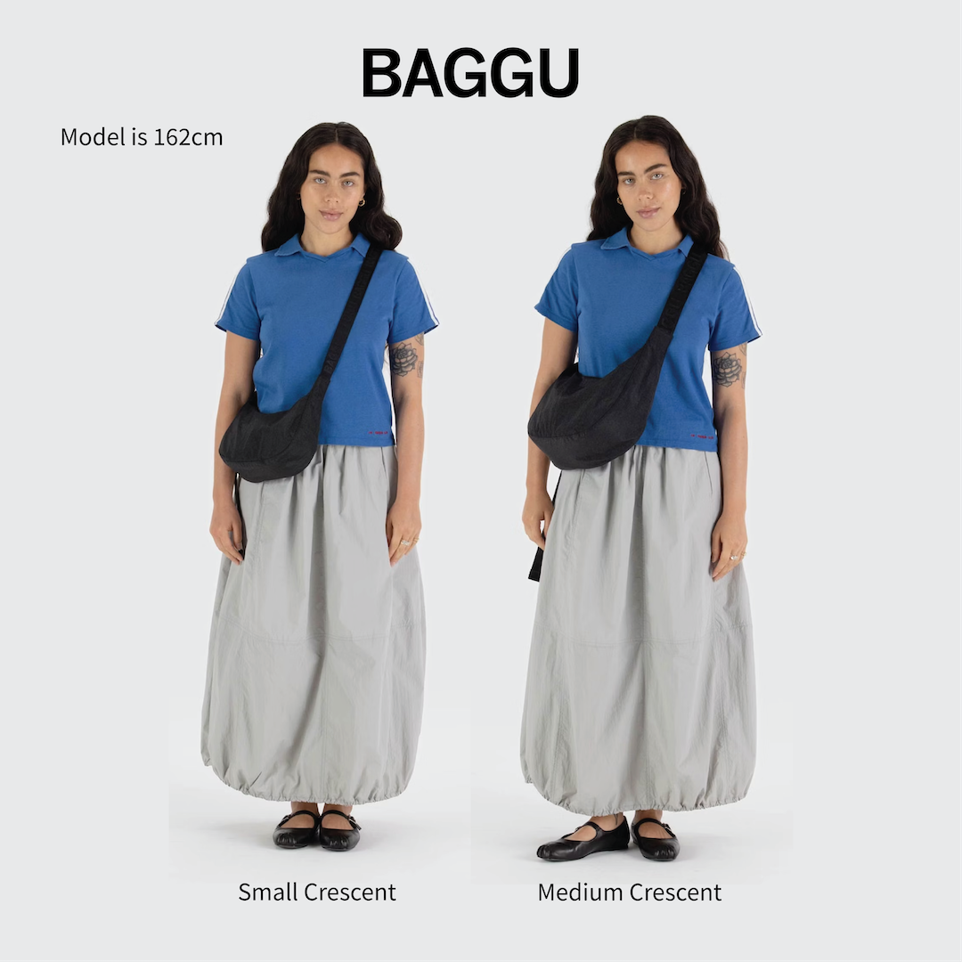 BAGGU Medium Crescent Bag (Western Appliqué)