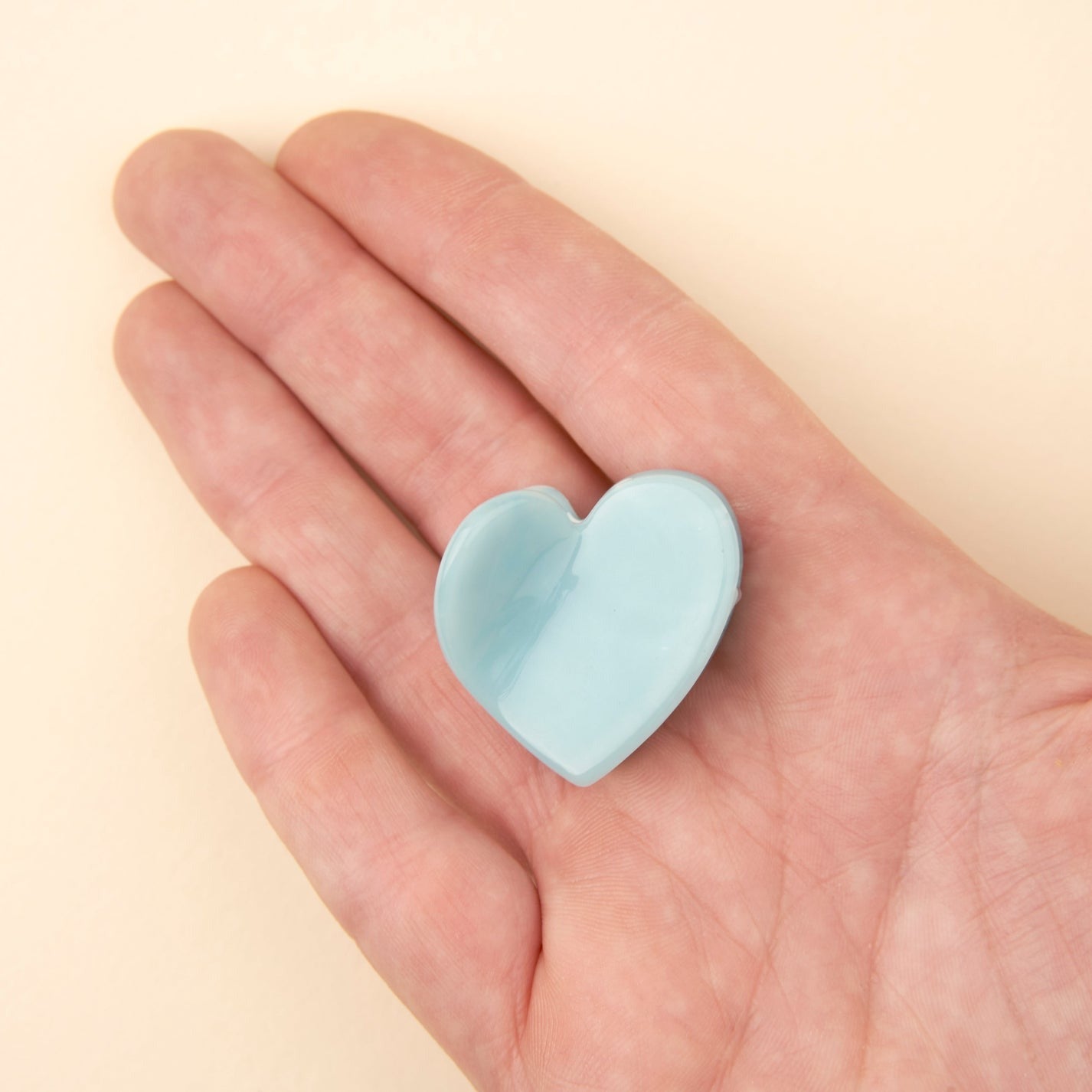 Coucou Suzette Mini Hair Claw (Blue Heart)