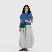 BAGGU Small Nylon Crescent Bag (Cypress)