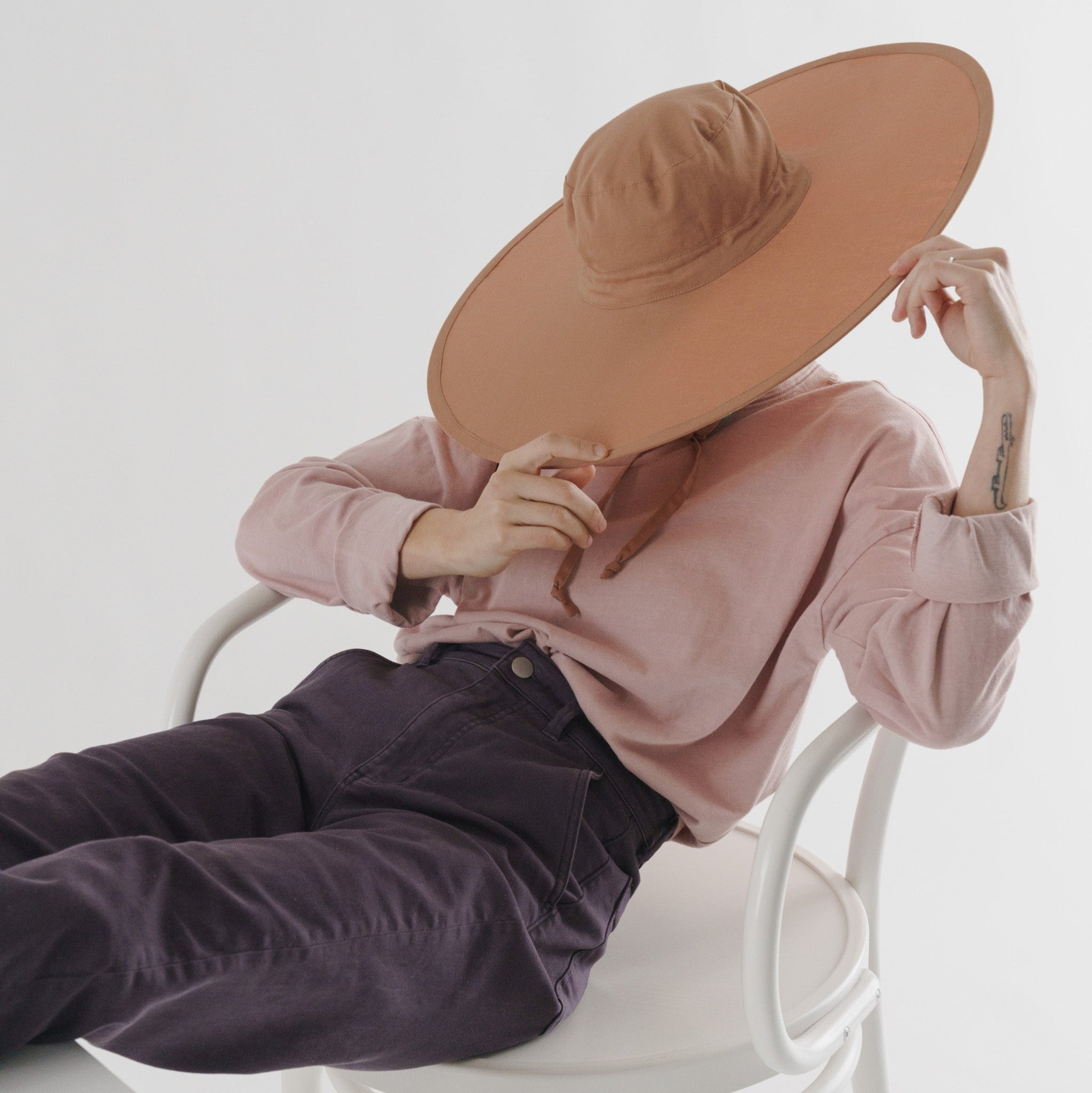 NWT Baggu Packable Sun Hat - Cocoa BAGGU | PACKABLE SUN HAT - The Waste-Free Home main image 2